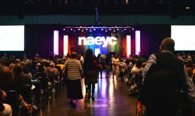 View of the opening speaker stage